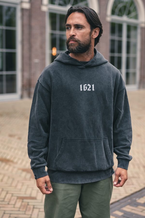 OVERSIZED HOODIE - WASHED GREY