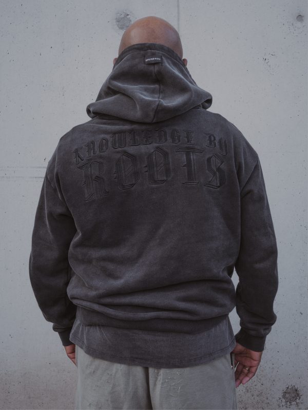OVERSIZED HOODIE - WASHED GREY - Image 3
