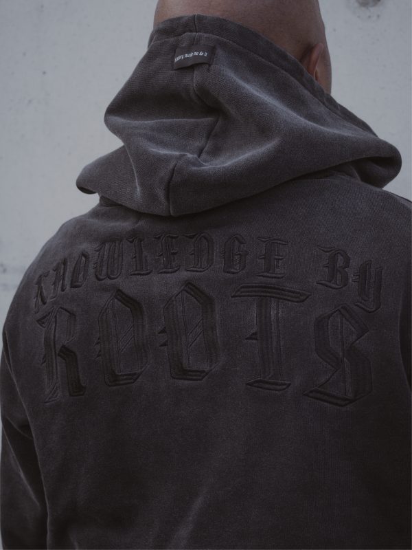 OVERSIZED HOODIE - WASHED GREY - Image 4